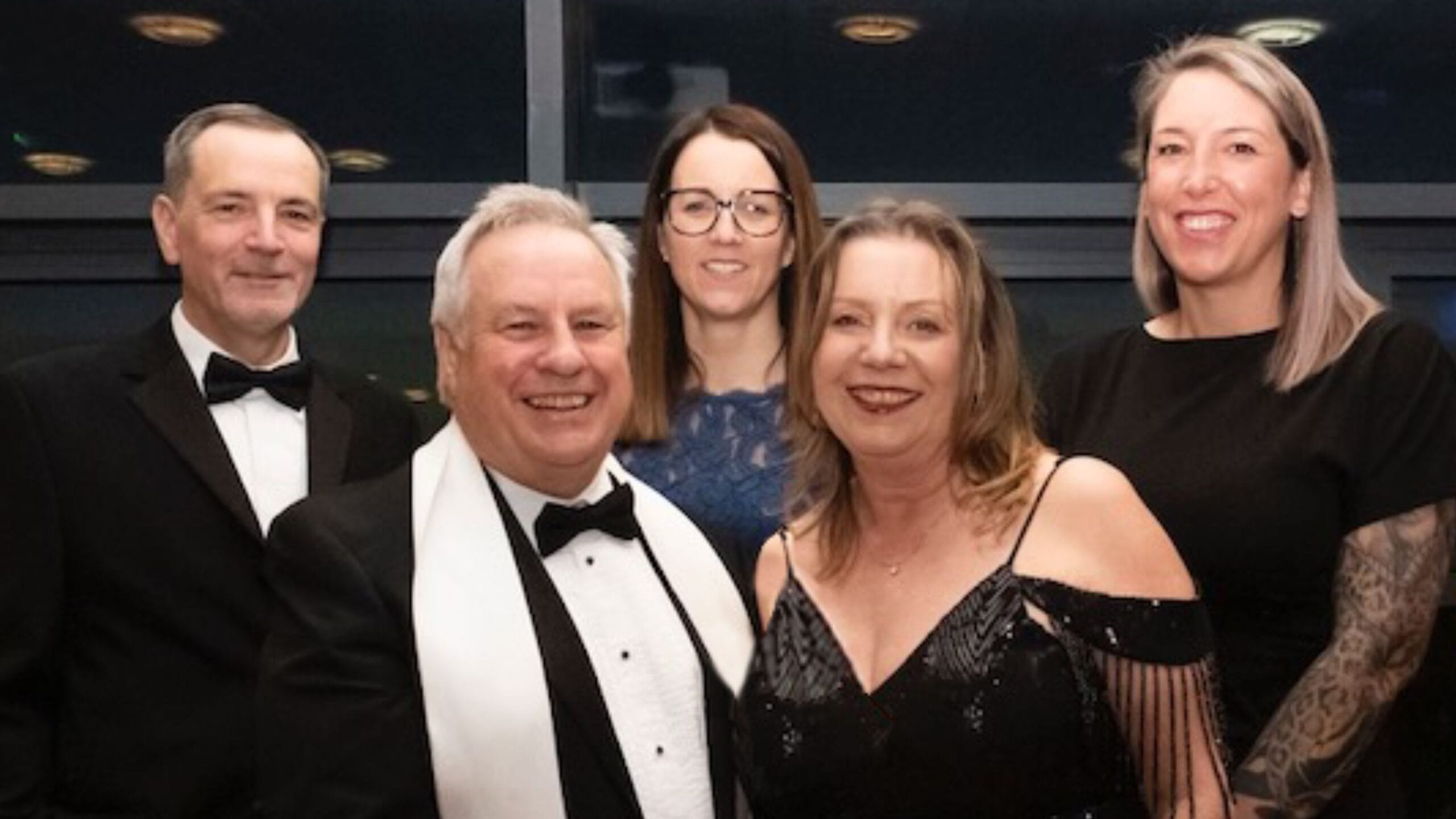 Rachel Robb with SImon Hall Team